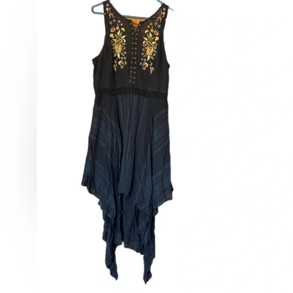 Free People Coal Combo dress size 10 NWT - Picture 2 of 16